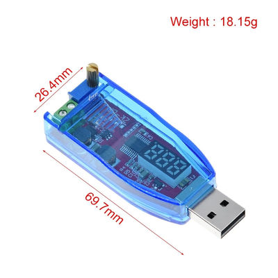 Регулируемый потенциометр USB Step Up/Down Converter для светодиодного DC-DC 5V в DC 1-24V