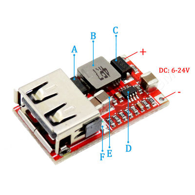 Стандартный монтажный тип 6-24V DC Step Down Power Module Off Board для автомобильного зарядного устройства USB