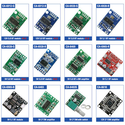 CA-6928 Bluetooth-аудиомодуль с входом 5 В и двойным цифровым усилителем звука размером 23x15 мм
