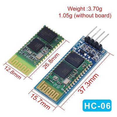 Модуль беспроводного Bluetooth HC-05 HC-06 RF-передатчик с частотой 2.4G 3.3V TTL Level и преобразователем UART диапазона 10 метров