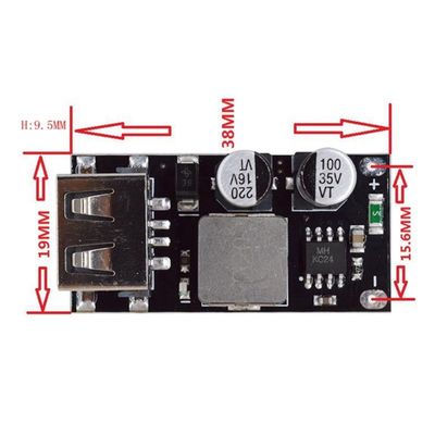 Модуль питания платы быстрого зарядки 24В на USB QC3.0 QC2.0 преобразователь