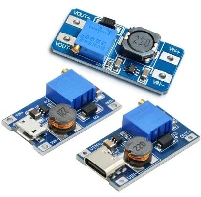 Creatall MT3608 Модуль усиления постоянного тока 2А Направление усиления Входное напряжение 2-24V Выходное напряжение 30V
