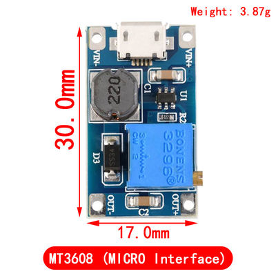 Creatall MT3608 Модуль усиления постоянного тока 2А Направление усиления Входное напряжение 2-24V Выходное напряжение 30V