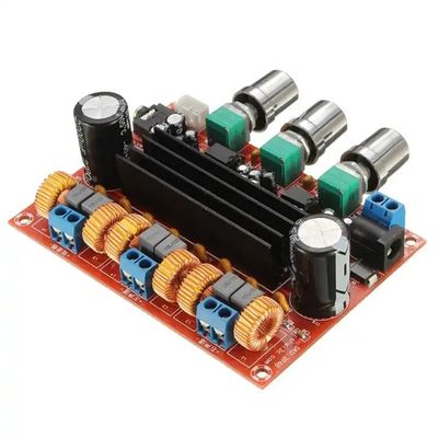 50Wx2 2.1 канал TPA3116D2 Модуль усилителя аудио для DC12-24V Вход XH-M139 цифровой