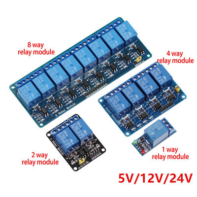 Триггер высокого и низкого уровня 5V/12V/24V Shield для Arduino 1 2 4 6 8 Channel Relay Module