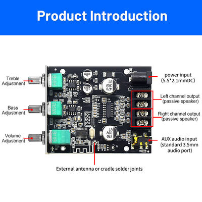 CA-502MT 5.0 BT Digital Audio Amplifier Board 2*50W 12-24V Модуль AMP