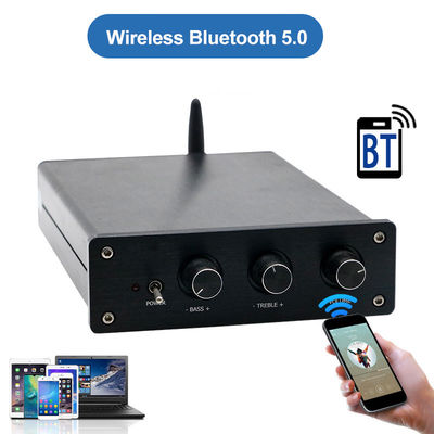 Усилитель мощности домашнего аудио 100 Вт * 2 + 200 Вт с Bluetooth 5.0 и 2.1 канал Мини HiFi Стерео класс D цифровой усилитель