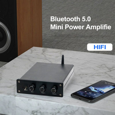 Усилитель мощности домашнего аудио 100 Вт * 2 + 200 Вт с Bluetooth 5.0 и 2.1 канал Мини HiFi Стерео класс D цифровой усилитель