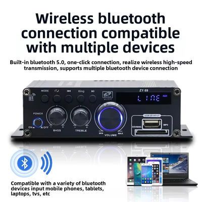 Hifi Stereo Audio Усилитель мощности 120 Вт Двухканальный Усилитель мощности Независимый Уравнитель управления Домашние цифровые усилители