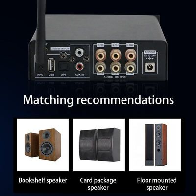 2.1 Канал выходной мощности 100 Вт Беспроводной Bluetooth Digital Audio HIFI Усилитель мощности для домашнего аудио