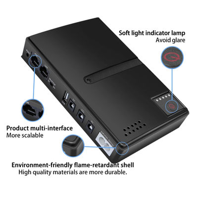 Мини 10400mAh 36W бесперебойный источник питания (UPS) для роутера Модем CCTV камера безопасности AC DC Конфигурируемый источник питания