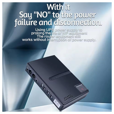 Мини 10400mAh 36W бесперебойный источник питания (UPS) для роутера Модем CCTV камера безопасности AC DC Конфигурируемый источник питания