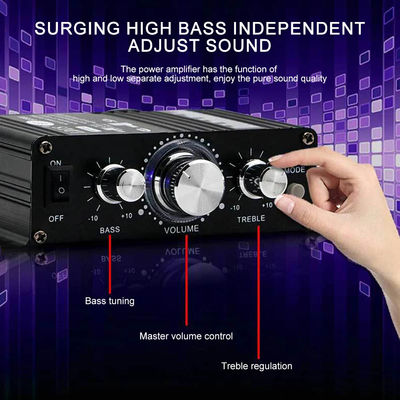 AK-270 12V Малый мощный Bluetooth аудиоусилитель 2.0 канал выхода HIFI мини-усилитель мощности для домашнего кинотеатра звуковой системы