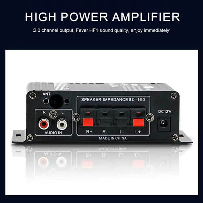 AK-270 12V Малый мощный Bluetooth аудиоусилитель 2.0 канал выхода HIFI мини-усилитель мощности для домашнего кинотеатра звуковой системы