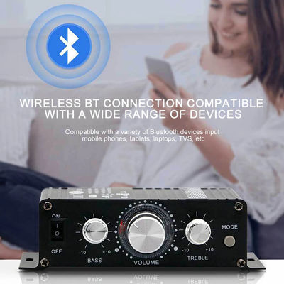 AK-270 12V Малый мощный Bluetooth аудиоусилитель 2.0 канал выхода HIFI мини-усилитель мощности для домашнего кинотеатра звуковой системы