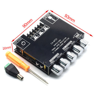 ZK-MT21 2.1 канал подвуферный усилитель модуль 5.0BT 12V 24V 2 * 50W + 100W мощность домашнего использования пластиковой доски для системы динамиков