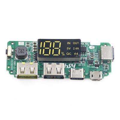 Двойной USB 5V 2.4A Micro/Type-C LED USB Mobile Power Bank 18650 Модуль зарядки Литийная батарея Зарядная панель