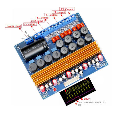 TPA3116D 5.1 Канал Дигитальный Усилитель Класс D Планшет 100W + 100W + 4 * 50W для мощных динамиков