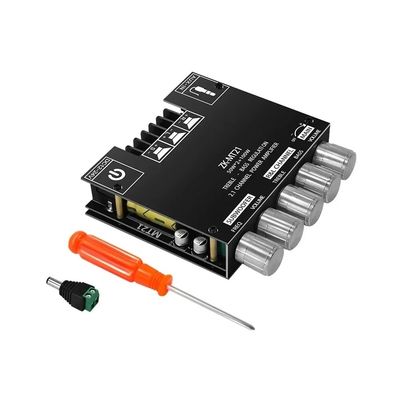 ZK-MT21 HiFi Digital Power Amplifier Board 100W+2*50W 2.1 Channel Subwoofer AUX 12/24V Аудио стерео 5,0 ампер ZK-MT21