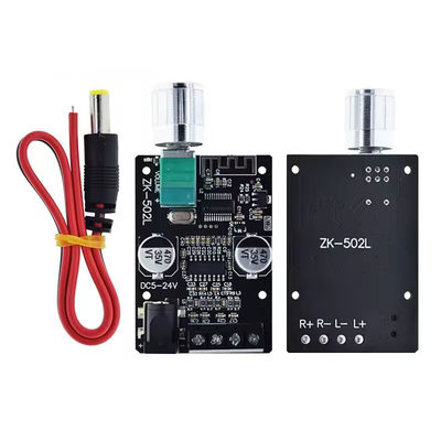 ZK-502L Mini для Bluetooth 5.0 DC 5-24V 50Wx2 Стерео Усилитель питания Беспроводная аудио-цифровая плата для Bluetooth Усилителя Spe