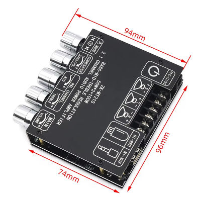 2.1 Канал субвуфера AUX 12V 24V аудио стерео 5.1 бас Дигитальный усилитель питания ZK-MT21S 2x50W 100W для адаптера постоянного тока