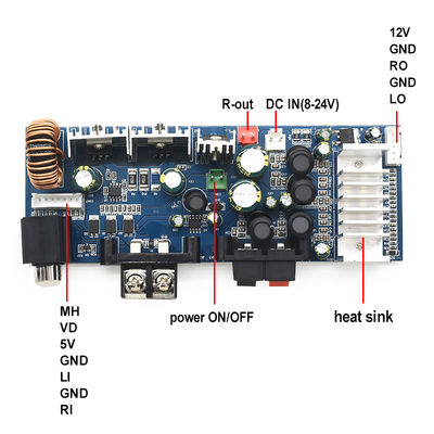 CA-3116AS Professional 2.0 Digital Subwoofer Amplifier Board Mini 8-24V 2*100W для домашнего звукового использования 12V TPA3116