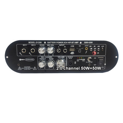 D1200 2.0 канал 50W+50W BT Digital Amplifier Board 12V перезаряжаемый субвуфер для автомобильного домашнего использования DJ&quot;