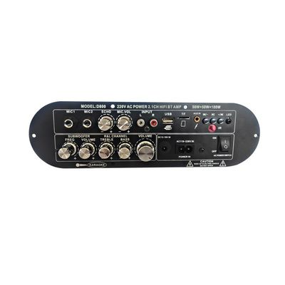D800 Professional 2.0 Channel Bluetooth Digital Amplifier Board 12V перезаряжаемая высокая мощность для диджея / караоке