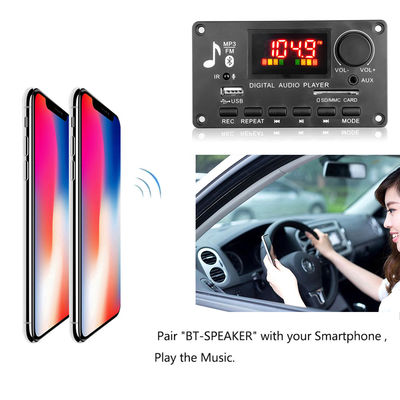 80 Вт Усилительная плата Bluetooth 5.0 MP3 Декодерная плата с диапазоном питания DC 5V-26V для автомобильной аудио