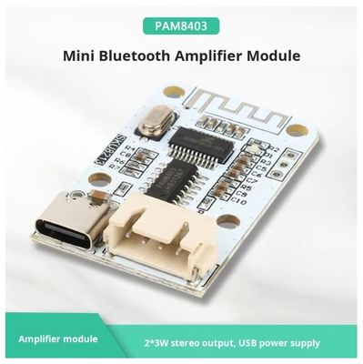 PAM8403 Mini Bluetooth Amplifier Board 5V 2x3W Тип-С
