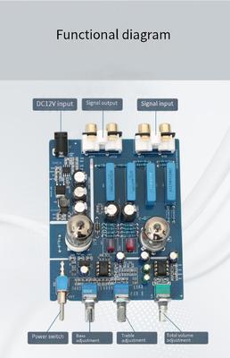 6J1 OEM ODM HIFI Audio Tube Preamplifier Board with High Low Sound Adjustment and 2.0 Channel for Home Amplifier