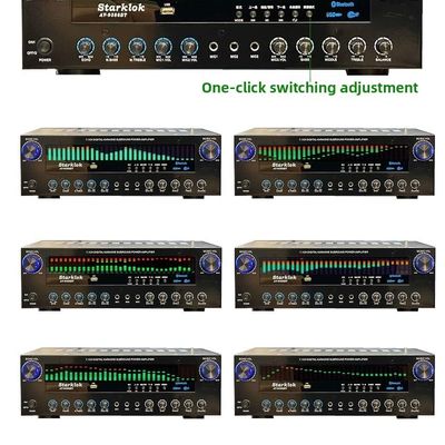 AV-9388BT/AV-999BT 2200W/1200W Профессиональный 7-канальный BT беспроводной усилитель высококачественного домашнего кинотеатра 7.1 Система динамиков Металл