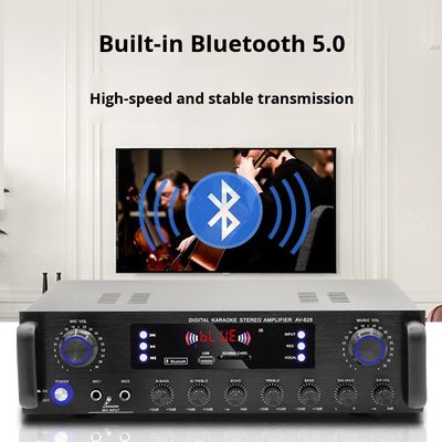 AV-628 Профессиональный 2.1-канальный 600 Вт домашний коаксиальный сабвуфер Усилитель высокой мощности Модель BT Оптический приемник для трансграничной торговли