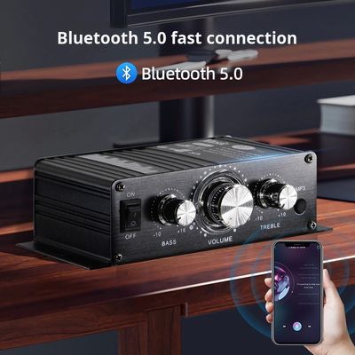 BT-888 Mini 12V Home Amplifier 20W+20W BT Беспроводный небольшой металлический горячий продажа для внешней торговли