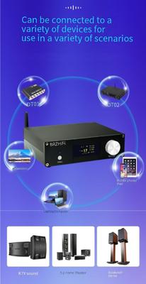 A600Y Активный домашний кинотеатр Усилитель питания 5.1 Многоканальный 5 * 50W + 100W Независимое регулирование Дистанционное управление BT 5.3 Субвуфер