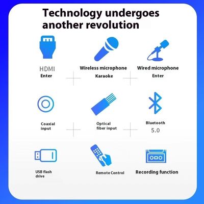 2.0 канал высокопроизводительный беспроводной караоке-усилитель мощностью 100 Вт BT без потерь HDML ARC оптические волокна Коаксиальная электроника
