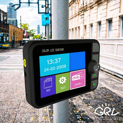 2.4-дюймовый цветной ЖК-дисплей DAB/DAB+ Радиоприемник BT Беспроводной совместимый MP3 плеер FM Автомобиль цифровой сигнал вещание в течение 1 года