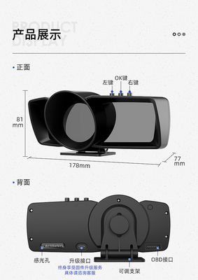 2023 OBD2 GPS скоростной дисплей Умный гаджет с Head-Up Display (HUD) Многофункциональный интерфейс для автомобильной электроники