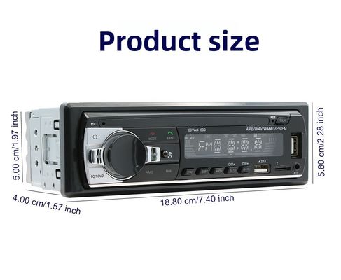 Автомобильный MP3-плеер Creatall Single-Disc Universal с USB-накопителем, беспроводным BT-усилителем, громкой связью, аудио-блоком и центральным управлением