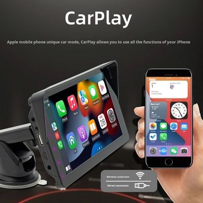 Creatall 7-дюймовый портативный автомобиль MP5 беспроводной CarPlay для Bluetooth FM-передатчик HD камера заднего вида Диспетчерская панель размещение 1 год