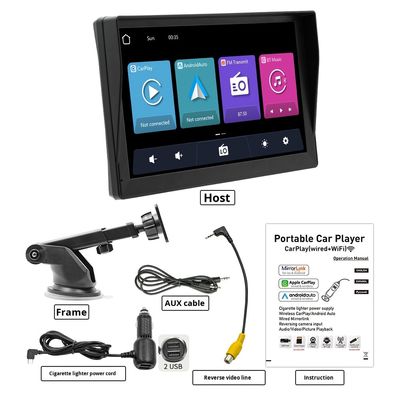 Creatall 9-дюймовый портативный автомобиль MP5 плеер HD обратное изображение для Bluetooth беспроводной Carplay панель управления размещение USB-соединение