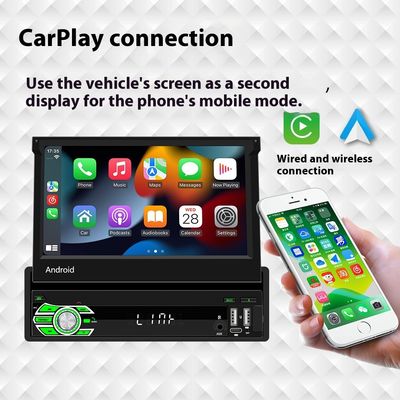 Creatall Универсальное устройство 7-дюймовый Android Auto GPS навигация Выдвижной экран HD камера заднего вида Беспроводной CarPlay для автомобилей