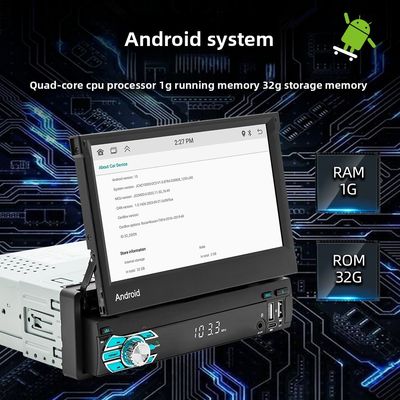 Creatall Универсальное устройство 7-дюймовый Android Auto GPS навигация Выдвижной экран HD камера заднего вида Беспроводной CarPlay для автомобилей