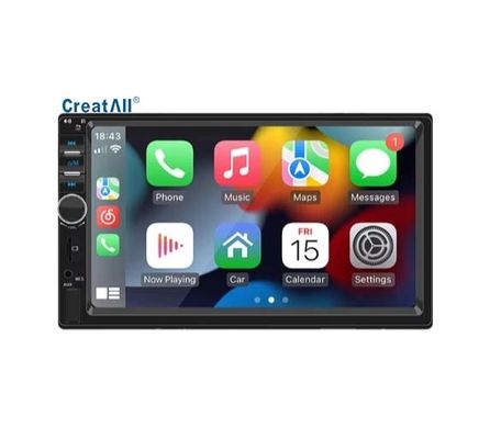 Creatall 7-дюймовый HD Большой экран Автомобильное радио Центральное управление MP5 BT Плеер с CarPlay USB Поддержка WAV MP3 APE AAC FLAC портативный