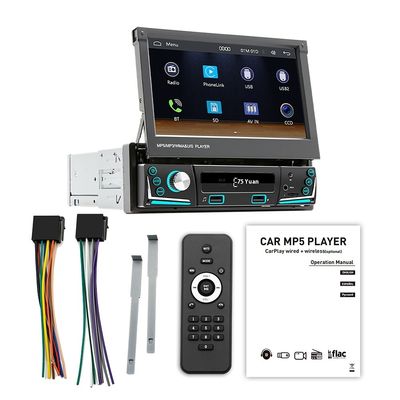 Creatall 7-дюймовый выдвигаемый экран Все в одном беспроводной CarPlay Smart для Bluetooth обратная камера MP5 плеер в машине