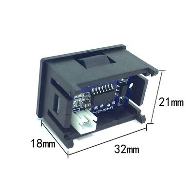 Mini 0.36inch LED Display Digital Voltmeter Panel Meter 0-100V DC Range Red Color Electromobile Car Temperature Voltage Meters