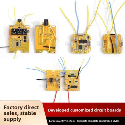 6S-24V Electric Drill Wrench Brushless Lithium BMS Battery Protection Board Direct Plug Protocol 1.6mm Abs Base Custom PCB PCBA