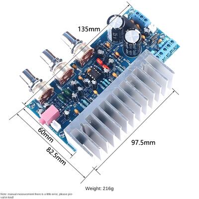 TDA2050A TDA2030A Overweight Subwoofer Mini Power Amplifier Board 18Wx2+32W Three-Channel Digital Module