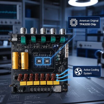 2.1-канальный усилитель Bluetooth 5.1 на базе TPA3255, аудиомодуль усилителя 220 Вт + 220 Вт + 350 Вт