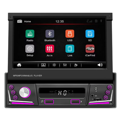 7-дюймовый телескопический 1 Din экран для MP5/MP3 плеера Smart для BT Wireless Universal Card-Insertable Radio Carplay Android Auto
